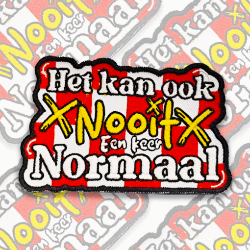 Het Kan Ook Nooit Een Keer Normaal Embleem