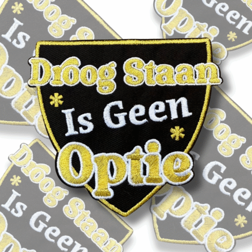 Droogstaan Is Geen Optie Embleem